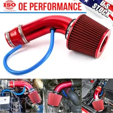 3" Cold Air Intake Filter Induction Kit Pipe Power Flow Hose System Accessories