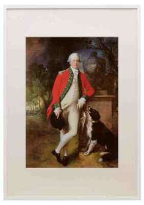 Gainsborough Thomas Portrait Of Colonel John Bullock A3 A4 Gerahmter Druck Bild