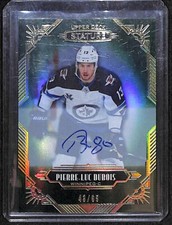 2020-21 Upper Deck Stature Green AUTO #21 Pierre-Luc Dubois /85 - See AUTO -