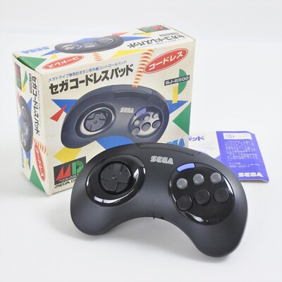 SEGA メガドライブ セガ コードレスパッド MD 赤外線 SJ-6500 SEGA CORDLESS PAD SJ-6500 Boxed /No Receiver/ Good Condition For