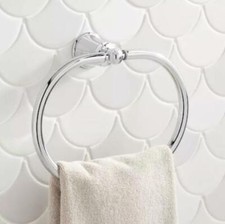 Signature Hardware Cooper Towel Ring, Chrome