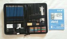 48 tlg professionelles Zeichenset Bleistift S...