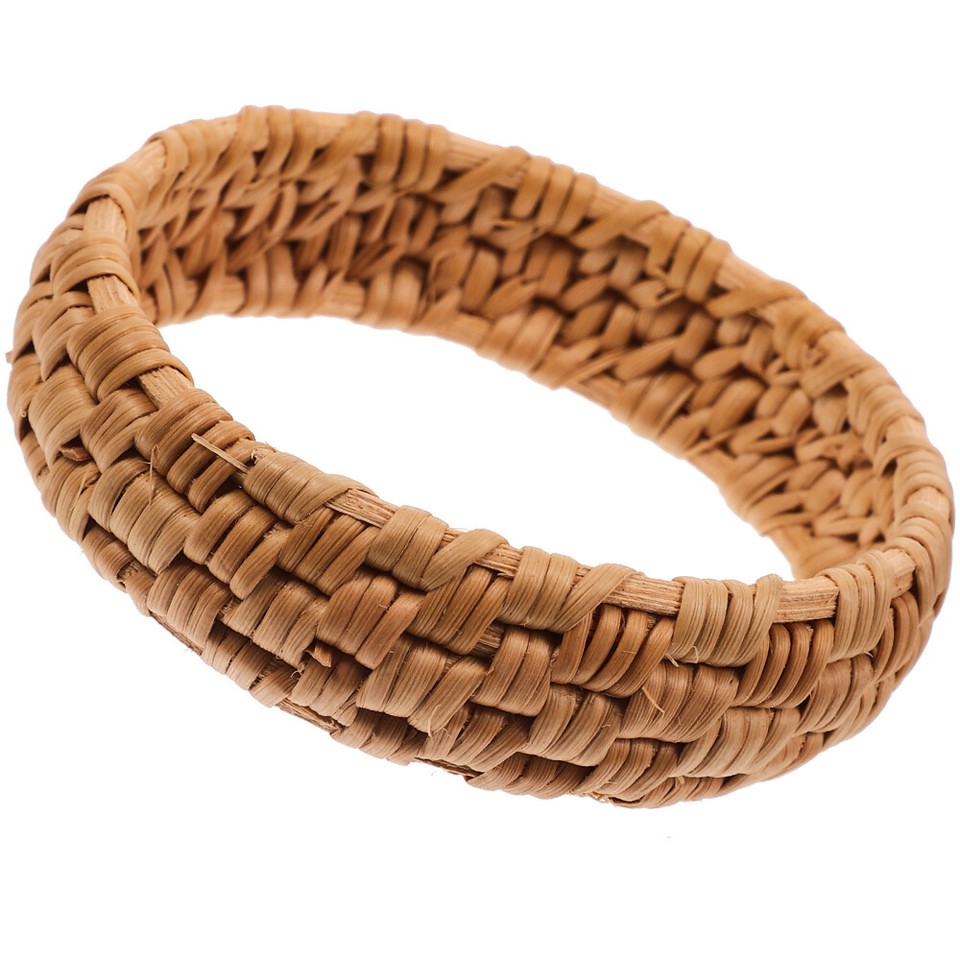 Trendy Bracelets Chunky Wrist Jewelry Wicker Bangle Rattan Bohemian