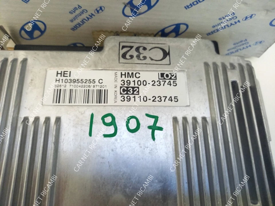 39110-23745 CENTRALINA MOTORE ECU HYUNDAI LANTRA II 1.6 66 KW SIEMENS H103955255 - Immagine 2 di 4