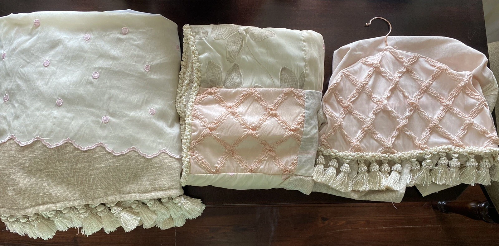 Glenna Jean Baby Bedding Pink Beige Blanket Crib Skirt Diaper Holder Nursery
Opens in a new window o