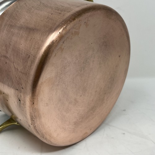 Paul Revere Limited Edition Copper 2 Quart Casserole Pan W/Lid Brass Handle - Picture 18 of 22