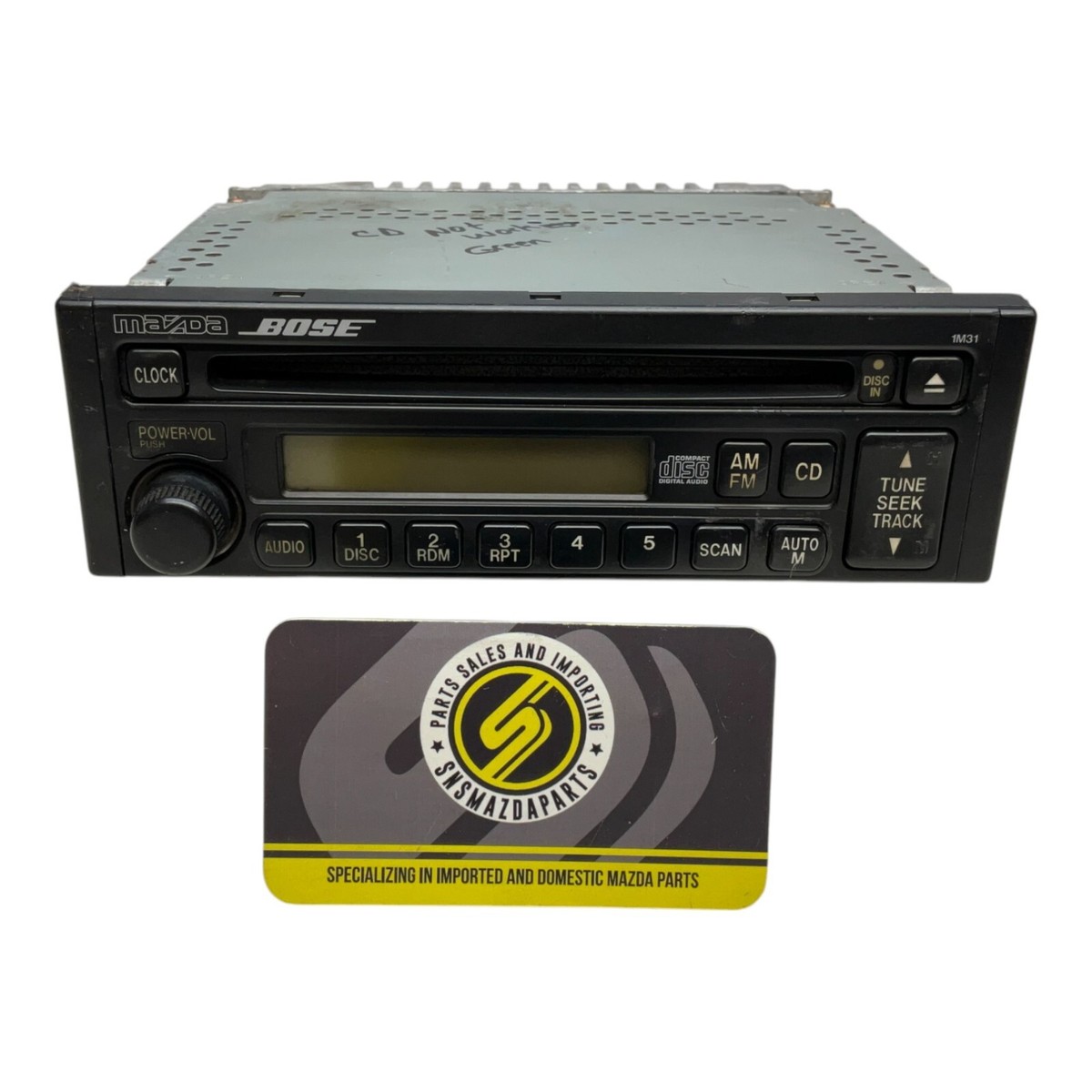 99-00 Mazda Miata MX5 OEM Bose Single Din Radio Head Unit CD