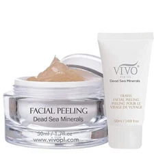 2 Pack Vivo Per Lei Facial Peeling Gel Contain Dead Sea Minerals NutShell COS118