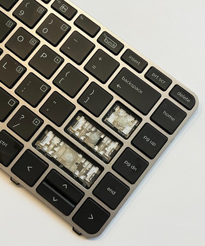 HP ELITEBOOK 840 G3 G4 computer portatile tastiera USA tappo un tasto + cerniera 819877-001 originale - Foto 5 di 9