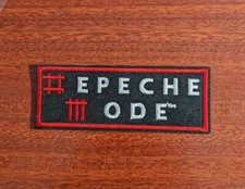 Depeche Mode Patch Sound of The Universe Synthpop Embroidered Iron On 1.5x4"
