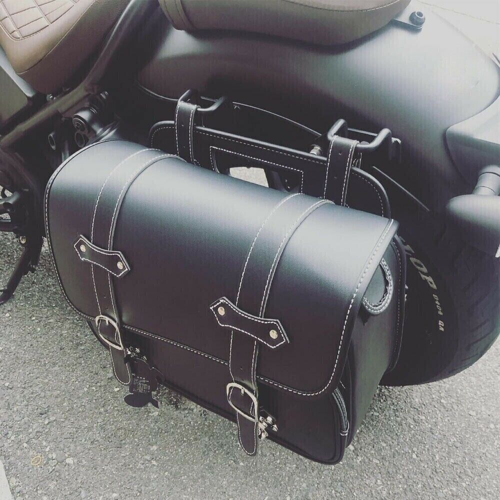 BF Genuine Leather 7-Piece Saddlebag Set For Yamaha V-Star 650 & 1100 (2000-2023 Models)