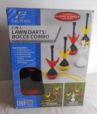 EastPoint Sports 2 in 1 Lawn Darts / Bocce Combo Play Set Backyard Outdoor Game