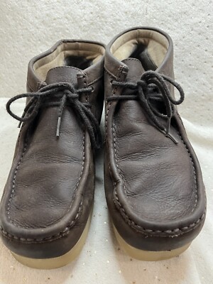 Clarks Stinson Hi, Leather, Oily Brown, Mens US Size 9 M  display picture 3