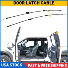 Rear Side Upper&Lower Door Latch Release Cable for 97-04 Ford F-150 Extended Cab