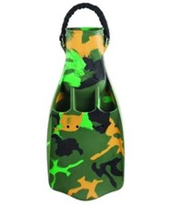 ScubaPro CAMO Jet Fins with Spring Heel Strap Scuba Free Diving Snorkel Size XL