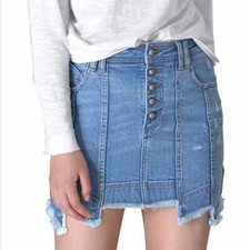 AJE Denim Crawford Mini Skirt Size 12 