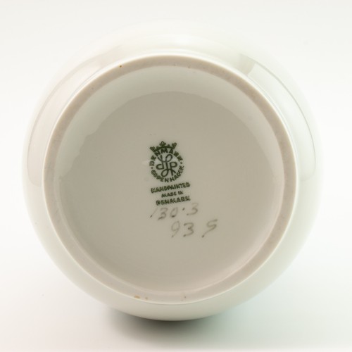 Florero Porcelana Lyngby Copenhagen "Molino De Campo "Vintage Handpainted - Picture 5 of 5