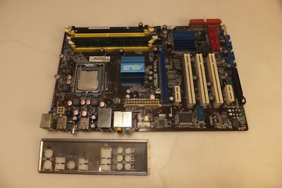 ASUS P5QL REV.2.01G LGA775 Intel P43 Motherboard +C2D E7300 2.66GHz+RAM 1Gb+I/O
