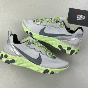 nike react lime green