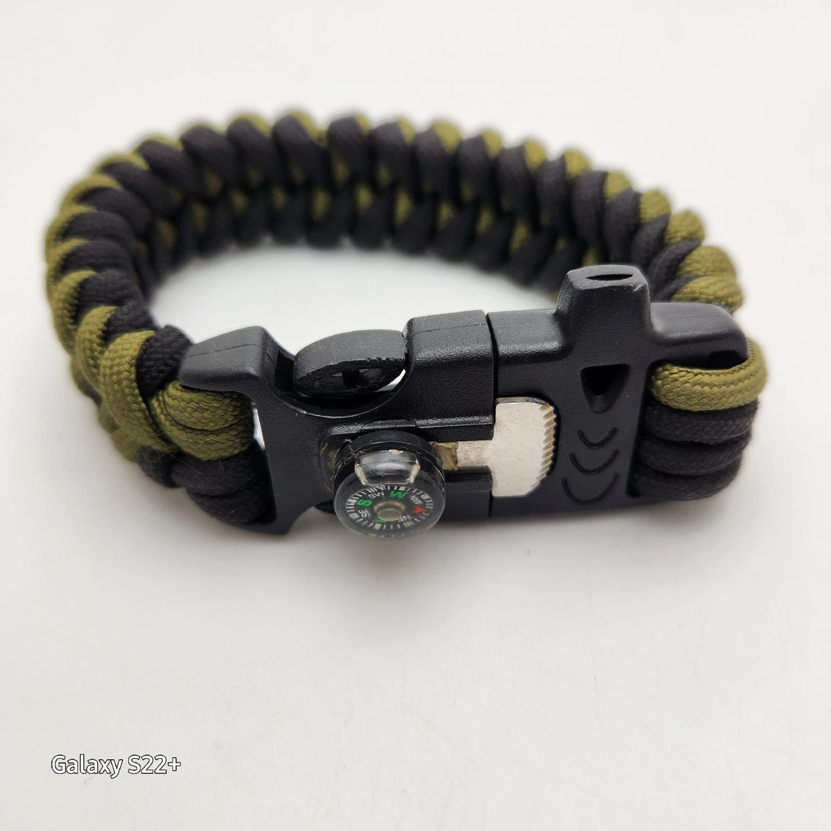 Ultimate Paracord Bracelet Survival Kit Emergency Outdoor Parachute Cord  Buckle