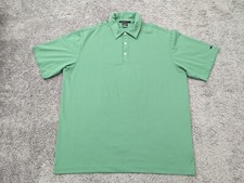 Nike Polo Shirt Mens XL Tiger Woods Collection Dri Fit Golf Green Short Sleeve