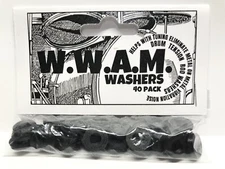 DRUM WASHERS 40 BLACK Tension Rod Made USA-THICK DURABLE Tom Snare Bass Gasket