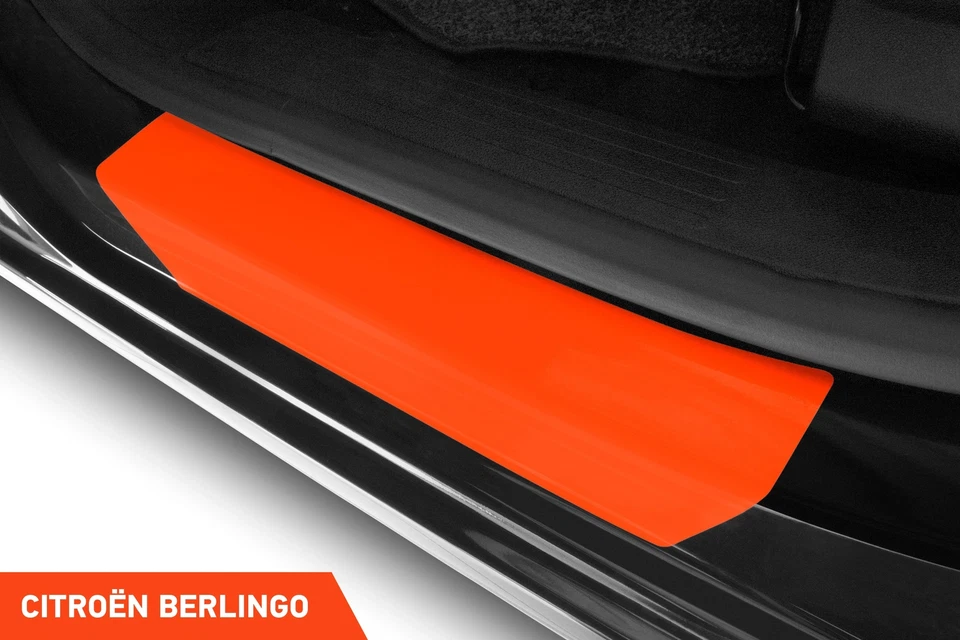 Listones de entrada de coche lámina protectora para Citroën Berlingo 3 (III) transparente - Imagen 2 de 4