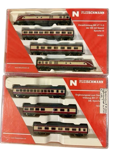 Fleischmann VT11.5 TEE DB HO Gauge DCC Sound 7-Car Set 741071 en caja 061 | Zustand: Used
