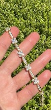 Rare Van Cleef Arpels 18K Yellow Gold Diamond Trefle Bracelet