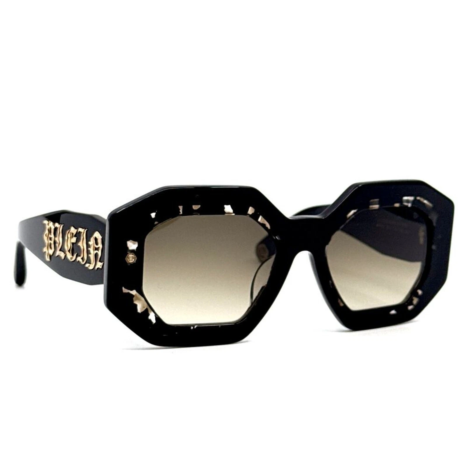 NEUF !! Lunettes de soleil PHILIPP PLEIN Plein Supreme Star SPP098 Col.0700, authentiques