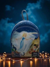 Loungefly Disney Pinocchio Blue Fairy Magic Mini Backpack Exclusive -New Other-