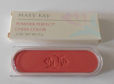 Mary Kay Powder Perfect Cheek Color #6208 Coral Full Size .2 oz NOS