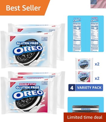 OREO Gluten-Free Variety Pack: Classic & Double Stuf   4 Resalable Packs
