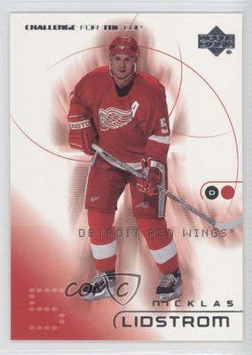2001-02 Upper Deck Challenge for the Cup Nicklas Lidstrom #30 HOF 2u3
