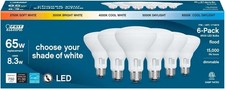 Feit Electric LED BR30 5-Color Choice 65W Eq 750 Lum 6 Pack         618