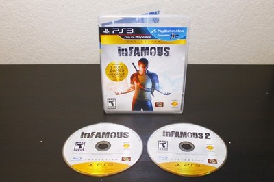 PS3 Infamous Collection Game 2 Disc Set No Manual NM/Mint Discs Clean & Tested