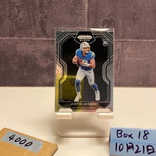 2020 Panini Justin Herbert Los Angeles Chargers Prizm Black RC Rookie Card. rookie card picture