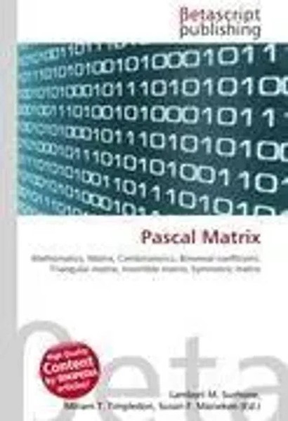 Lambert M. Surhone (U. A.) | Pascal Matrix | Taschenbuch | Englisch (2026)-image