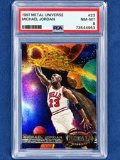 1997-98 Metal Universe - Michael Jordan #23 PSA 8! 🐐💯🔥