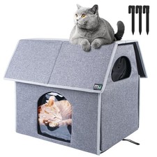 Outdoor Cat House, Large Weatherproof Cat Houses for Outdoor Cats, Insulated ...