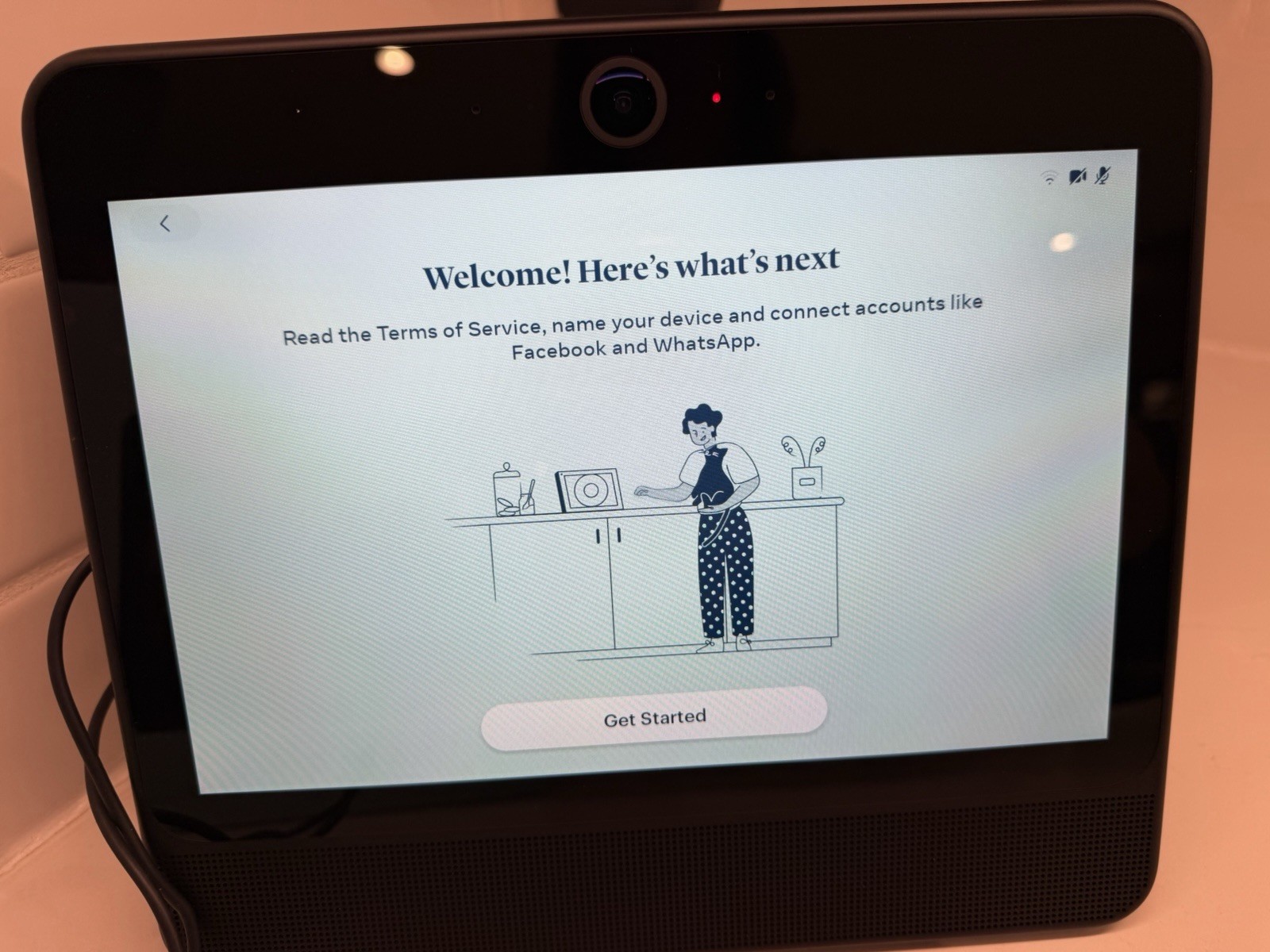 Facebook Portal 10” Smart Video Calling Display B81A0A1BUS Tested Reset Works