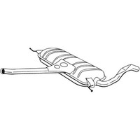 Bosal MittelschalldäMpfer SchalldäMpfer FüR Skoda Superb I 3U4 1.9 Tdi 1.8 T