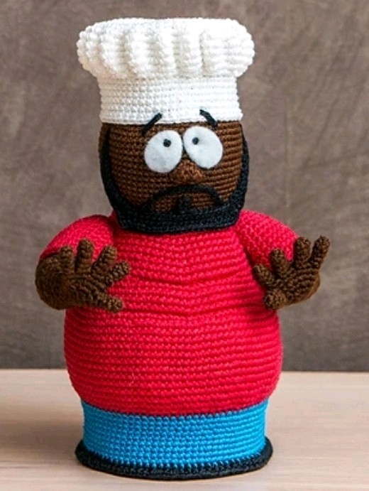 8 PC Set South Park Amigurumi  Cartman Butters Gnome Kenny Stan Kyle Wendy Chef