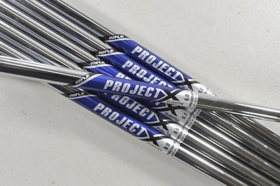 Project X Rifle Flighted 6.0 Stiff 6pc Uncut Iron Shaft Set .370'' Steel # 218796