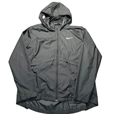 Nike Essential Running Jacket Women's Large Packable Vented Windbreaker Tech EUC