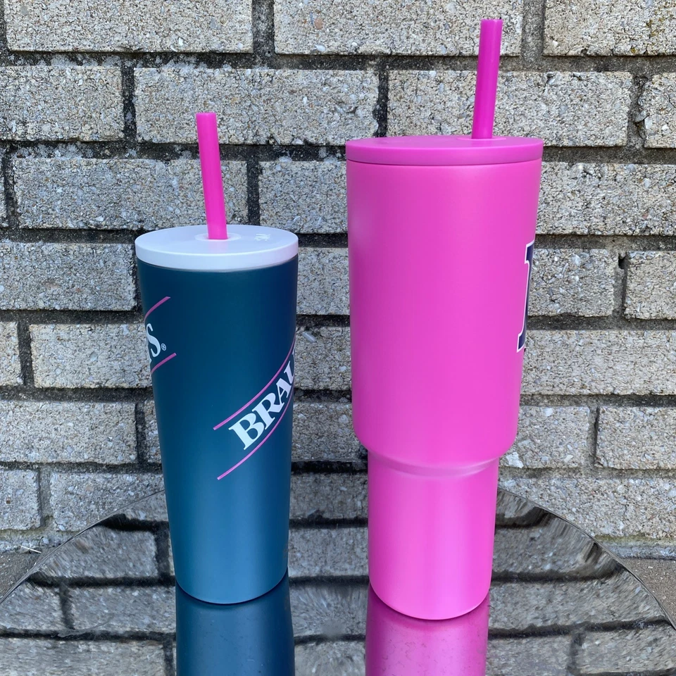 NEW Braums Tumblers 40 oz Pink and 24oz Green NEW 2025 Simple Modern set of two - Image 2 of 4