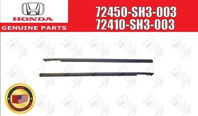 HONDA CRX EF8 EF9 SIR Genuine Front Door Window Molding Right & Left Set OEM
