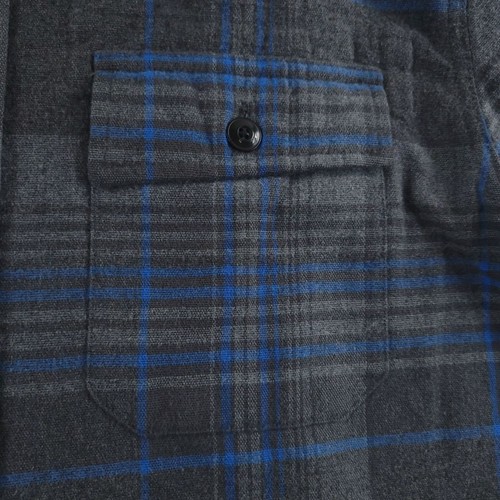 Camisa LL Bean Signature Para Hombres Grande Franela a Cuadros Calce Ajustado Gamuza Tela Chamarra - Imagen 3 de 12