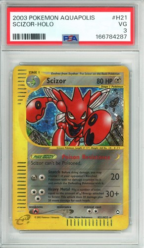 Scizor graded PSA 3 for sale on eBay