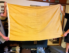 Authentic vintage maritime canvas “ yellow jacket” quarantine flag
